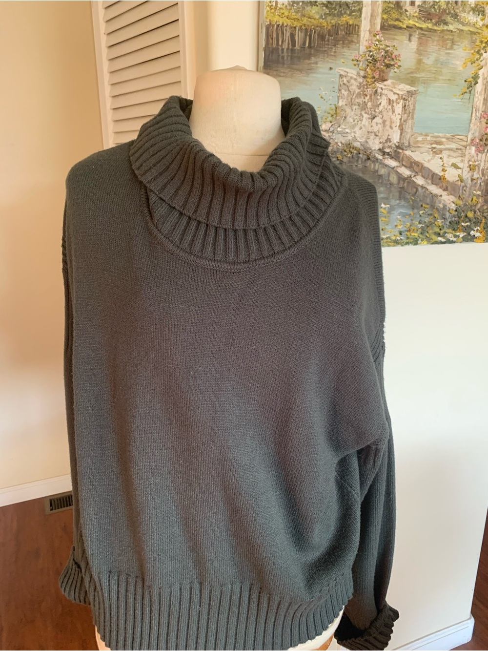 Turtleneck Pullover Sweater - Hunter green